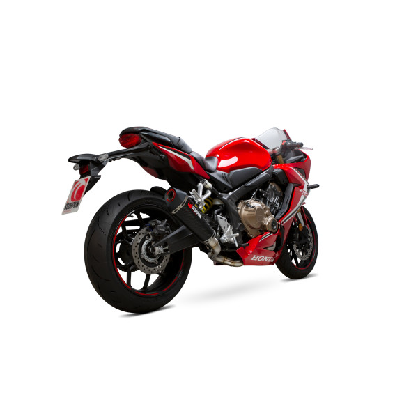 Scorpion Exhaust Honda CBR650 R 2021 - 2023 Serket Taper Full System Carbon Fibre Sleeve